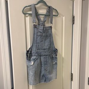 DL1961 Light Blue Denim Overalls